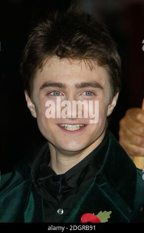 Daniel Radcliffe bei der Filmpremiere von Harry Potter und der Feuerkelch, Leicester Square, London. Doug Peters/allactiondigital.com Stockfoto