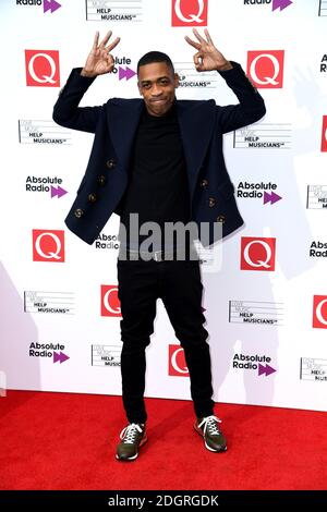 Wiley nimmt an den Q Awards in Zusammenarbeit mit Absolute Radio im Camden Roundhouse, London Teil. Bildnachweis sollte lauten: Doug Peters/EMPICS Entertainment Stockfoto