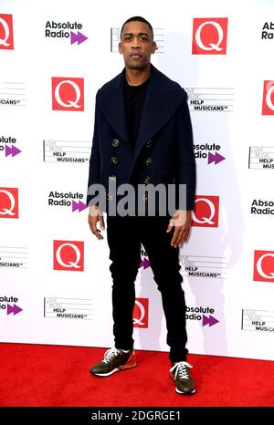 Wiley nimmt an den Q Awards in Zusammenarbeit mit Absolute Radio im Camden Roundhouse, London Teil. Bildnachweis sollte lauten: Doug Peters/EMPICS Entertainment Stockfoto