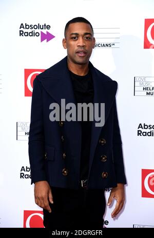 Wiley nimmt an den Q Awards in Zusammenarbeit mit Absolute Radio im Camden Roundhouse, London Teil. Bildnachweis sollte lauten: Doug Peters/EMPICS Entertainment Stockfoto