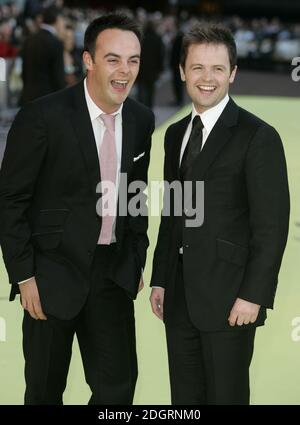 ANT McPartlin und Declan Donnelly kommen an. Stockfoto