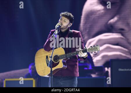 James Arthur auf der Bühne während des ersten Tages des Capital's Jingle Bell Ball 2017 mit Coca-Cola in der O2 Arena, London Stockfoto