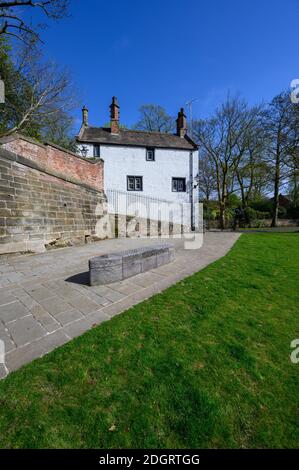 Worsley Delph und Nailmakers Cottage Stockfoto