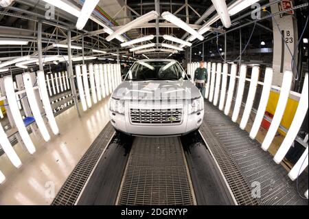 Jaguar Land Rover Halewood Karosserie Und Montage, Merseyside Stockfoto