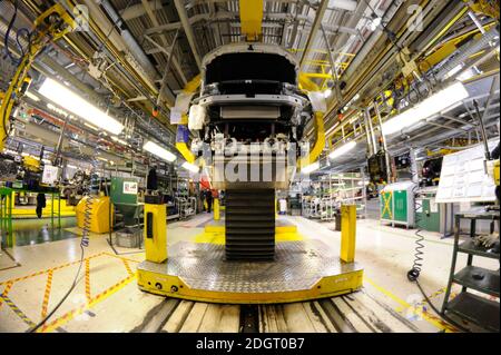 Jaguar Land Rover Halewood Karosserie Und Montage, Merseyside Stockfoto