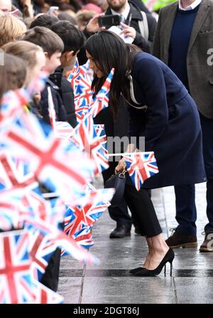 Meghan Markle trifft die Öffentlichkeit bei einem Besuch im Millennium Point in Birmingham. Stockfoto