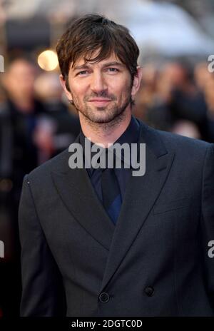 Michiel Huisman bei der Uraufführung der Guernsey Literary and Potato Peel Pie Society im Curzon Mayfair, London. Bildnachweis sollte lauten: Doug Peters/EMPICS Entertainment Stockfoto