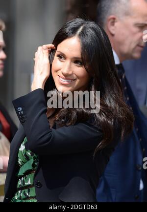 Prinz Harry, Patron der Invictus Games Foundation, und Frau Meghan Markle nehmen an einem Empfang Teil, der von Hon Malcolm Turnbull, dem Premierminister von Australien, und Frau Lucy Turnbull veranstaltet wird, um die bevorstehenden Invictus Games Sydney 2018 im Australia House, London, zu feiern. Stockfoto