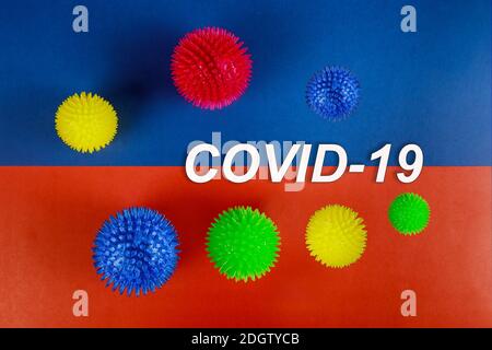 COVID-19 epidemische Infektion globale Pandemie Coronavirus Stockfoto