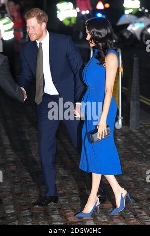 Der Herzog und die Herzogin von Sussex nahmen an 100 Days to Peace Teil, einem Galaabend zum 100. Jahrestag des Endes des Ersten Weltkriegs in der Central Hall Westminster, London. Bildnachweis sollte lauten: Doug Peters/Empics Stockfoto