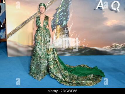 Amber Heard nahm an der Premiere von Aquaman Teil, die am 26. November 2018 im Cineworld am Leicester Square in London stattfand. Bildnachweis sollte lauten: Doug Peters/EMPICS Stockfoto