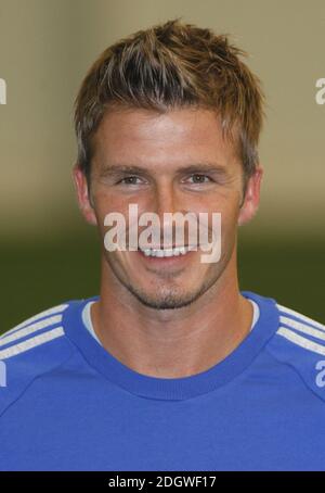 David Beckham stellt am 18. September 2006 sein neues Buch "Making IT Real" an der David Beckham Academy in Greenwich, London, vor. Doug Peters/EMPICS Entertainment Stockfoto