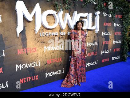Naomie Harris Ankunft am Curzon Mayfair in London für eine spezielle Vorführung von Mowgli: Legend of the Jungle. Bildnachweis sollte lauten: Doug Peters/EMPICS Entertainment Stockfoto