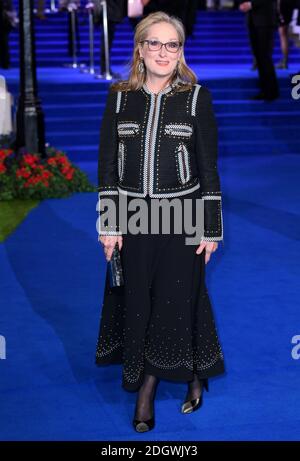Meryl Steep bei der Mary Poppins Returns European Premiere in der Royal Albert Hall, London Stockfoto
