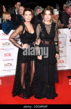 Charley Webb (links) und Emma Atkins bei den National Television Awards 2019 in der O2 Arena, London. Bildnachweis sollte lauten: Doug Peters/EMPICS Stockfoto