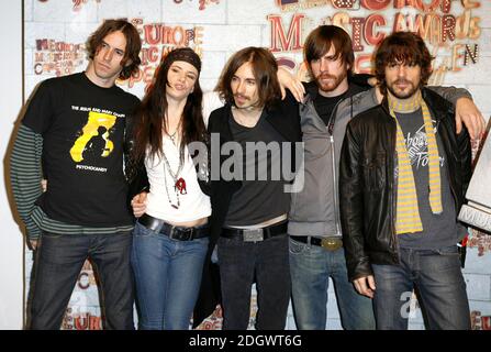 Juliette Lewis und die Licks bei einer Pressekonferenz im Bella Center für die MTV European Awards 2006, Kopenhagen, Dänemark am 1. November 2006. Doug Peters/EMPICS Entertainment Stockfoto