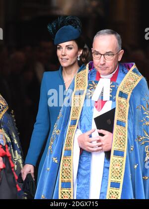 Die Herzogin von Cambridge nimmt an der Anzac Day Service of Comemoration and Thanksgiving in Westminster Abbey, London. Bildnachweis sollte lauten: Doug Peters/EMPICS Stockfoto