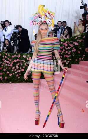 Cara Delevingne besucht die Metropolitan Museum of Art Costume Institute Benefit Gala 2019 in New York, USA.Bildnachweis sollte lesen: Doug Peters/EMPICS Stockfoto