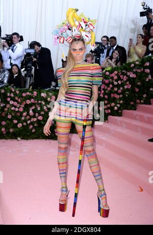Cara Delevingne besucht die Metropolitan Museum of Art Costume Institute Benefit Gala 2019 in New York, USA.Bildnachweis sollte lesen: Doug Peters/EMPICS Stockfoto