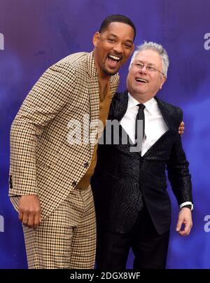 Will Smith und Alan Menken bei der Aladdin European Premiere im ODEON Luxe Leicester Square in London Stockfoto