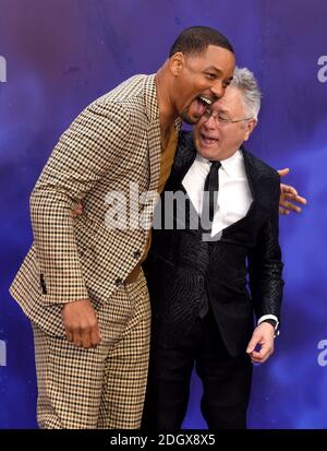 Will Smith und Alan Menken bei der Aladdin European Premiere im ODEON Luxe Leicester Square in London Stockfoto