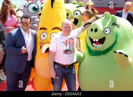 Josh Gad und Sergey Burunov beim Angry Birds Movie 2, Carlton Hotel Pier, Cannes. Teil des Festival du Film 72. Bildnachweis sollte lauten: Doug Peters/EMPICS Stockfoto