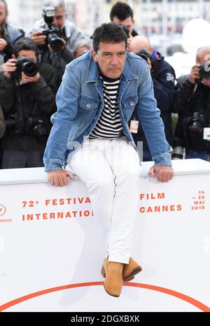 Antonio Banderas beim Pain and Glory Photocall während des 72. Cannes Film Festival, Festival des Palais. Bildnachweis sollte lauten: Doug Peters/EMPICS Stockfoto