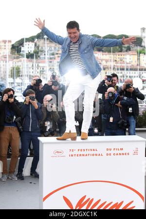 Antonio Banderas beim Pain and Glory Photocall während des 72. Cannes Film Festival, Festival des Palais. Bildnachweis sollte lauten: Doug Peters/EMPICS Stockfoto