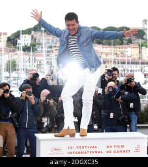 Antonio Banderas beim Pain and Glory Photocall während des 72. Cannes Film Festival, Festival des Palais. Bildnachweis sollte lauten: Doug Peters/EMPICS Stockfoto