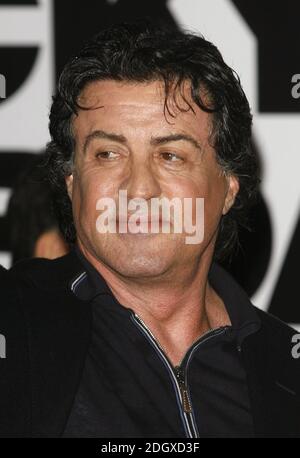 Sylvester Stallone kommt zur britischen Premiere von Rocky Balboa am 16. Januar 2007 im Vue Leicester Square im Zentrum von London an. Stockfoto