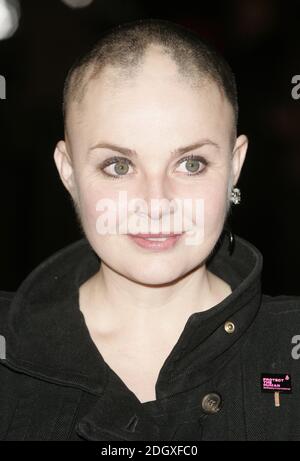 Gail Porter bei der Europa-Premiere von 'Blood Diamond' im Odeon Cinema am Leicester Square, im Zentrum von London, am 23. Januar 2007. Stockfoto