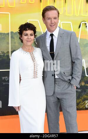 Helen McCrory und Damian Lewis bei der Once Upon A Time... In Hollywood UK Premiere, gehalten im Odeon Luxe, Leicester Square, London. Bildnachweis sollte lauten: Doug Peters/EMPICS Stockfoto