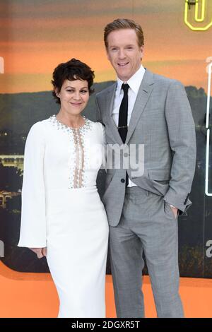 Helen McCrory und Damian Lewis bei der Once Upon A Time... In Hollywood UK Premiere, gehalten im Odeon Luxe, Leicester Square, London. Bildnachweis sollte lauten: Doug Peters/EMPICS Stockfoto