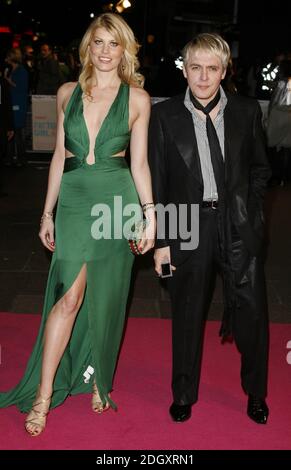 Meredith Ostrum und Nick Rhodes bei der UK Premiere von Factory Girl, Vue Cinema, Leicester Square, London. Stockfoto