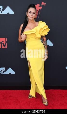 Jenni 'JWoww' Farley Ankunft bei den MTV Video Music Awards 2019, im Prudential Center in Newark, NJ statt.Bildnachweis sollte lauten: Doug Peters/EMPICS Stockfoto