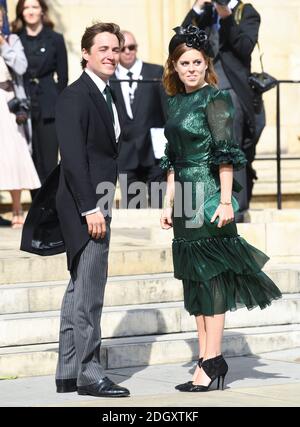 Prinzessin Beatrice und Edoardo Mapelli Mozzi bei der Hochzeit von Ellie Goulding und Casper Jopling, York Minster. Bildnachweis sollte lauten: Doug Peters/EMPICS Stockfoto