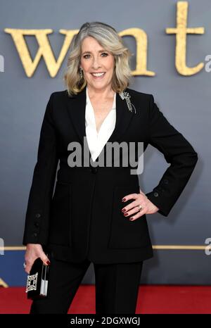 Phyllis Logan die Teilnahme an der Uraufführung von Downton Abbey, in der cineworld Leicester Square, London statt. Stockfoto