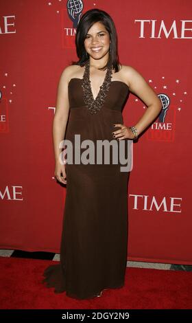 America Ferrera Ankunft bei Time Magazine 100 einflussreichsten Menschen in der World Party, das Lincoln Center, New York City am 8. Mai 2007. Stockfoto