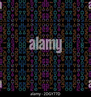 Geometrische Einfache Formen Nahtloses Muster Stockfoto