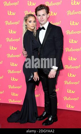 Lucie Donlan und Joe Garratt beim ITV Palooza in der Royal Festival Hall, Southbank Centre, London. Stockfoto