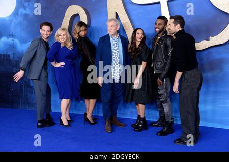 Laurie Davidson, Rebel Wilson, Jennifer Hudson Sir Ian McKellen, Francesca Hayward, Jason Derulo und Robbie Fairchild bei der Fotoserie Cats im Corinthia Hotel, London Stockfoto