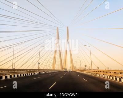 Bandra Worli Sea Link, Mumbai Stockfoto