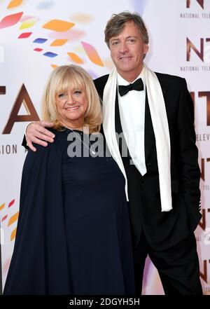 Richard Madly und Judy Finnigan im Presseraum der National Television Awards 2020 in der O2 Arena, London. Das Foto sollte lauten: Doug Peters/EMPICS Stockfoto