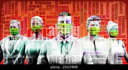 Medizinisches Fachpersonal Covid-19 Stockfoto