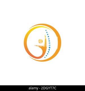 Chiropraktik Logo Symbol Symbol Design Vorlage Stock Vektor