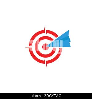 Kompass mit Papier Kite Logo Symbol Symbol Illustration Stock Vektor