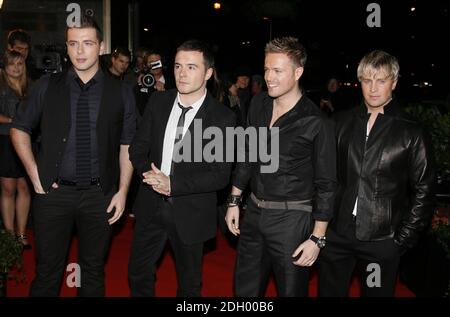 Westlife Ankunft bei den Variety Club Showbiz Awards 2007, The Hilton Hotel, Park Lane, London. Stockfoto