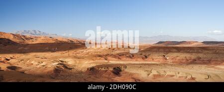 Landschaft bei Ait Ben Haddou im Süden Marokkos, Afrika. Stockfoto