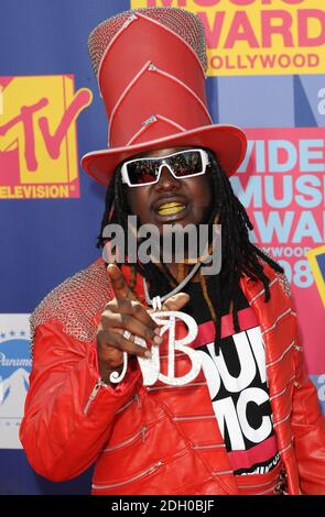 T Pain kommt für die MTV Video Music Awards 2008 in den Paramount Studios in Hollywood, Los Angeles. Stockfoto