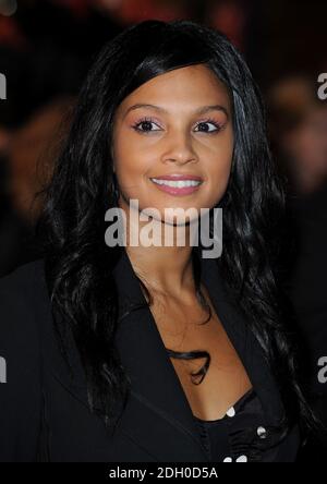 Alesha Dixon bei der britischen Premiere von High School Musical 3, Senior Year, Empire Cinema, Leicester Square, London. Stockfoto
